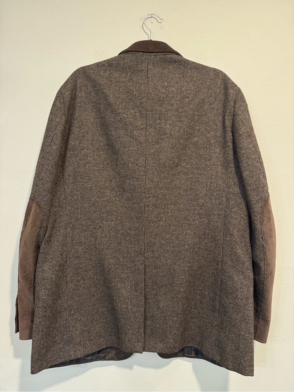 Corneliani ID Herringbone Blazer Classic Sport Coat Jacket Patch Elbow 46R - Picture 8 of 16